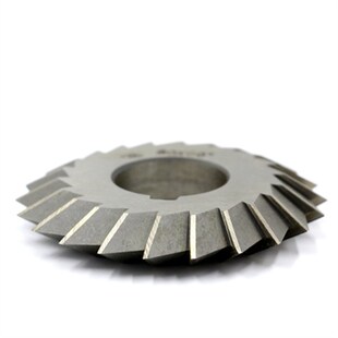 高速钢对称双角铣刀 白钢角度铣刀 高速钢V型槽铣刀80 90 100mm