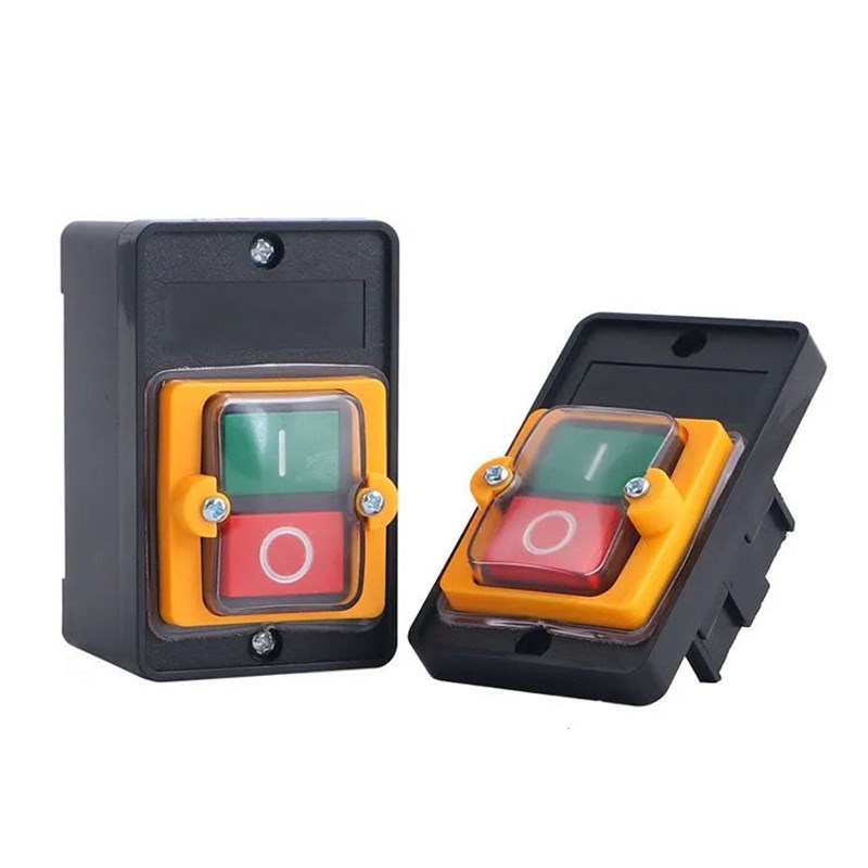 商用炉灶开关220V380V风机红绿防水柴油灶醇基燃料灶按钮电源开关