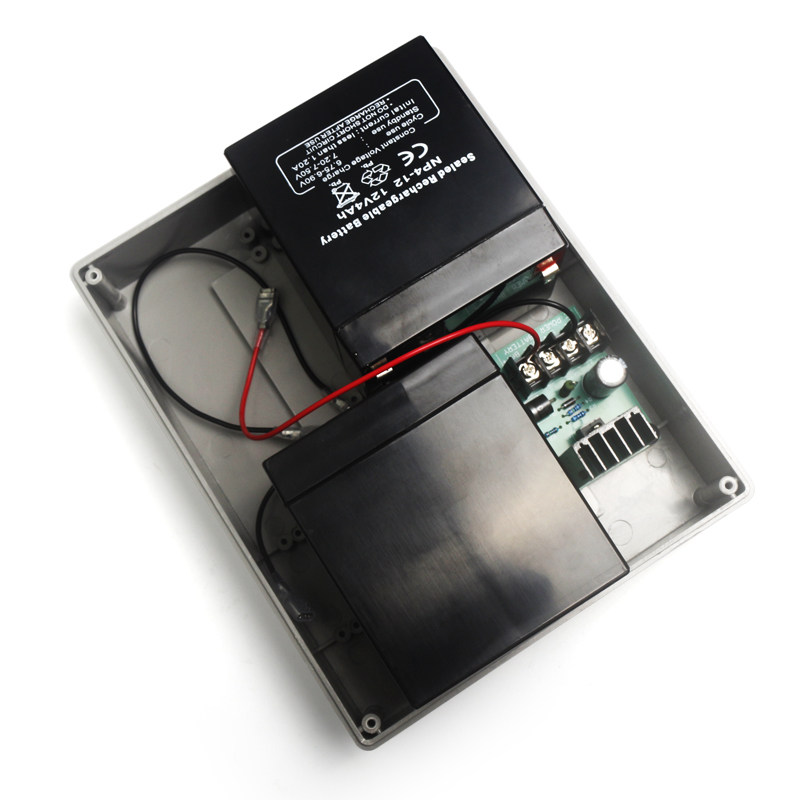 12V4AH电动门备用电池智能遥控开门机八字对开平开门电机储备电源图片