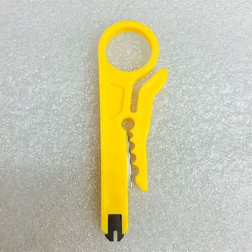 黄色小剥线刀打线工具剥线器网路线卡线刀电话线打线刀迷你小黄刀
