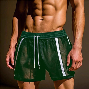 网眼性感透视休闲运动短裤 Mesh Shorts2026欧美男士 Sports Men