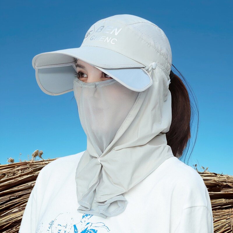 帽子女夏天全方位户外运动防晒帽帽子