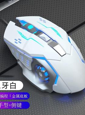 有线鼠标电脑笔记本游戏电竞无线鼠标台式办公通用发光USB通用