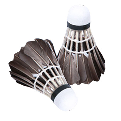 包邮航宇实用4号羽毛球耐打稳定不易烂训练比赛用球12只装黑鹅毛