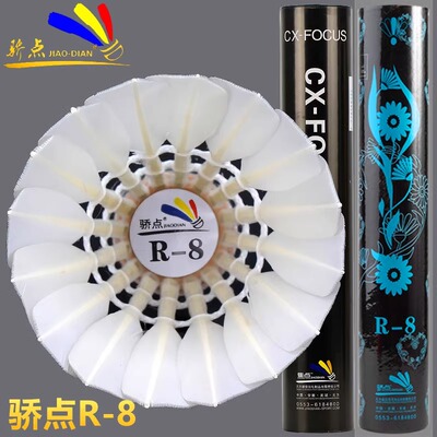 骄点R-8羽毛球焦点R8飞行稳定手感好训练比赛俱乐部球馆培训用球