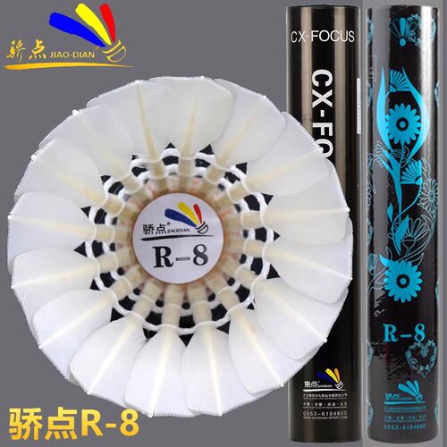 骄点R-8羽毛球焦点R8飞行稳定手感好训练比赛俱乐部球馆培训用球