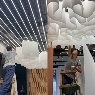 防火布法国纹理纸 理法纸吊顶波浪肌理 透光纸创意酒店灯光法理纸