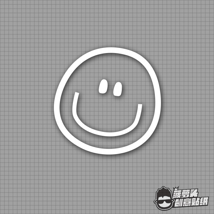 g-dragon 明星权志龙gd微笑脸bigbang应援改装汽车贴纸电动摩托