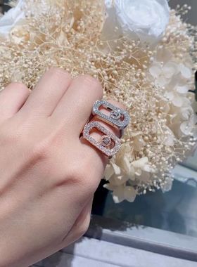 轻奢高定灵动戒指系列单钻男女