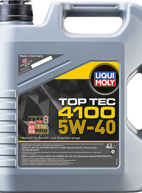 德国原装力魔机油顶技4100机油5W-40 SN C3 4L 5L润滑油正品行货