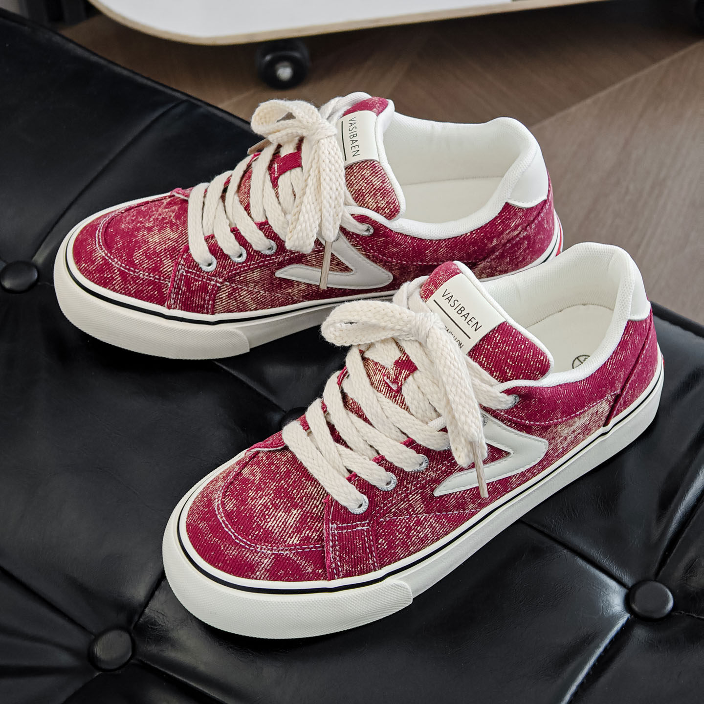 牛仔帆布鞋男复古做旧小众潮鞋百搭低帮休闲板鞋青少年学生潮流鞋,流行男鞋,帆布鞋,淘宝优惠券,粉丝福利购,淘宝优惠卷