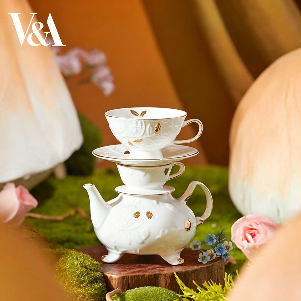 VA博物馆爱丽丝漫游奇境单人陶瓷茶具英式茶壶礼盒下午茶茶壶送礼