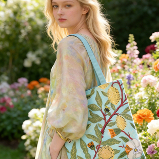 VA博物馆工艺美术大师文创帆布包袋手提美术馆单肩包通勤春夏包女