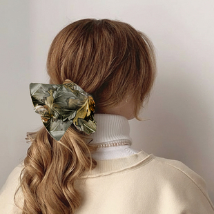 VA博物馆工艺美术大师莫里斯玫瑰印花发圈发饰慵懒生日礼物弹力女