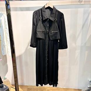 24秋款 假两件套雪纺连衣裙5139