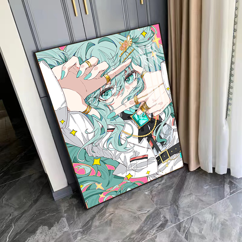 高颜值初音未来钻石画满钻新款5d