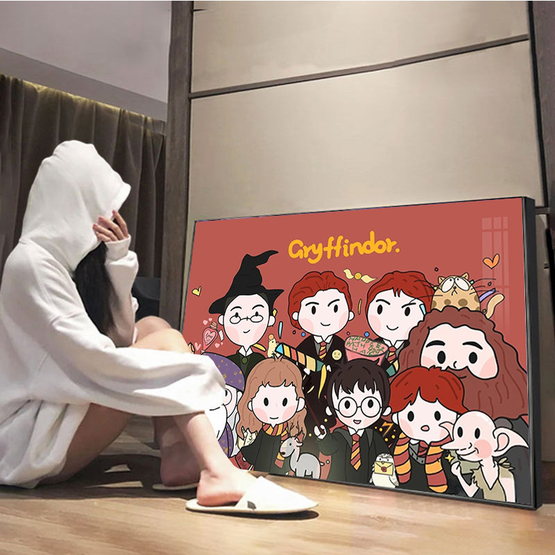 哈利波特大家族钻石画满钻q版卡通人物儿童贴钻十字绣小件手工diy