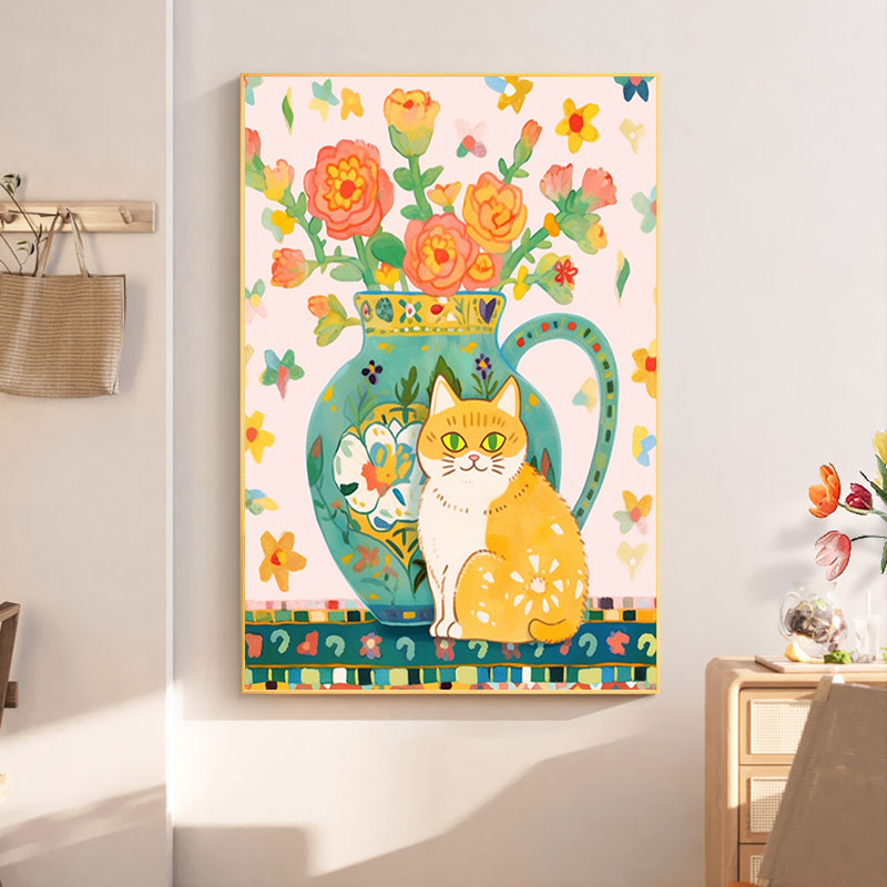 2025新款窗帘少女贴满钻钻石画客厅卧室轻奢玄关礼物点钻十字绣