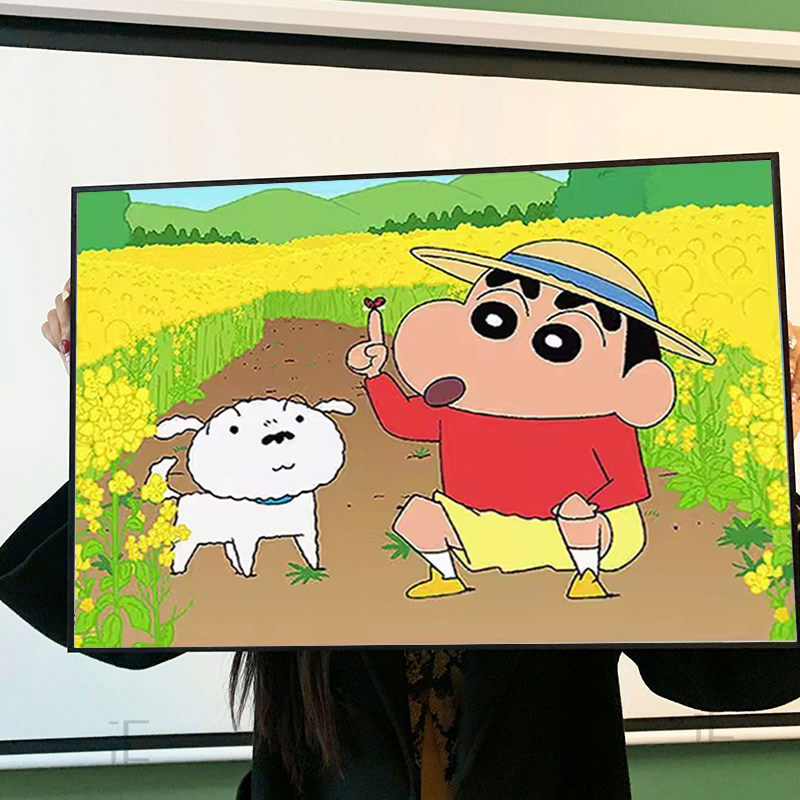 蜡笔小新钻石画2025新款卡通5d点贴钻十字绣砖石贴画儿童卧室满钻