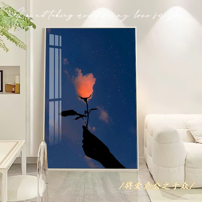 焰花执梦氛围感钻石画2025年新款浪漫风景客厅摆台高级感5d十字绣