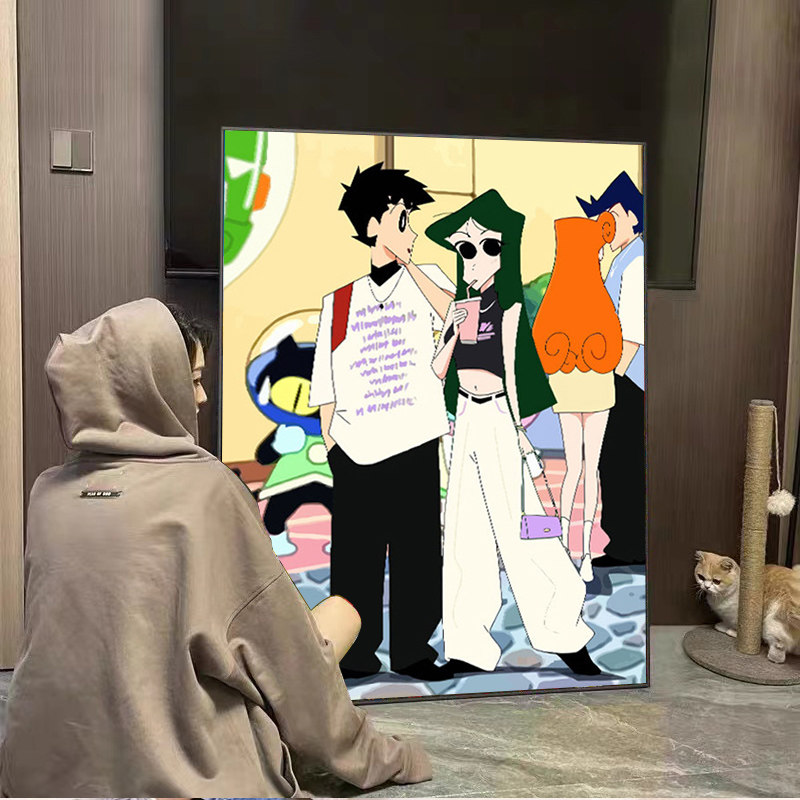 十字绣2025新款5d长大蜡笔小新手工点贴钻石贴画diy钻石画带框