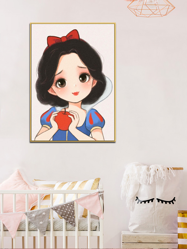 5d钻石画2021新款满钻贴钻十字绣动漫人物卡通女孩卧室儿童房小件