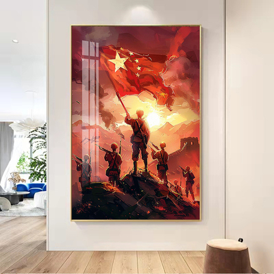 赤心护国国庆节钻石画2025年新款无聊解闷手工5d十字绣粘贴水晶钻