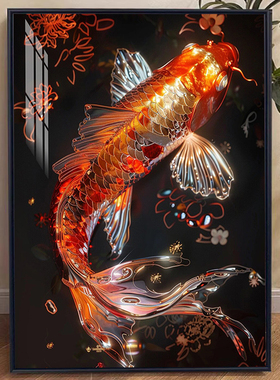 红色锦鲤钻石画2025新款年年有余十字绣点钻砖石贴画手工diy带框