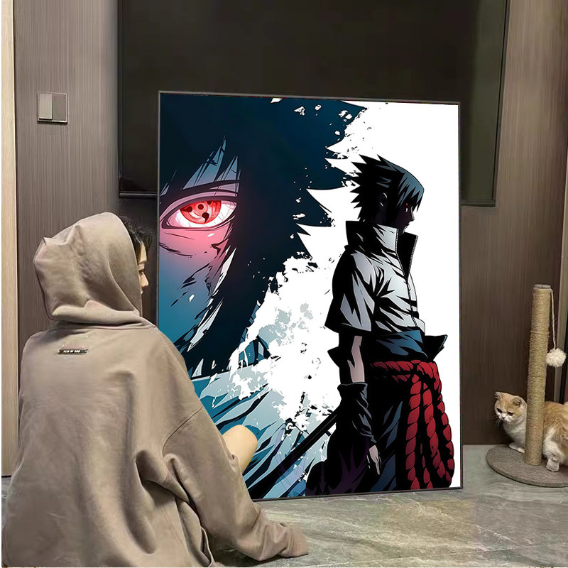 火影忍者宇智波佐助钻石画2025年新款高级感暗黑系满钻5d十字绣