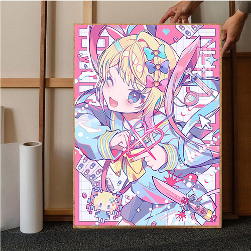 主播女孩中毒依赖钻石画满钻流沙麻将糖糖超天酱流麻十字绣小件5d
