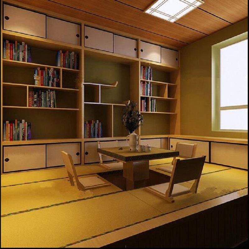 唐风榻榻米卧室定制多功能储物式收纳地台衣柜榫卯结构实木整体