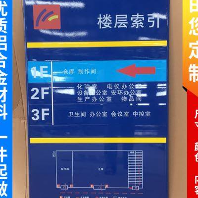 楼层索引牌科室牌指示牌可更换人员去向牌铝合金定制金属门牌导视