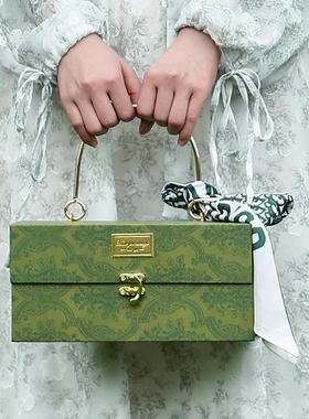 高档绿色手提月饼礼盒结婚伴手礼盒喜糖盒情人节化妆品礼物盒爆款