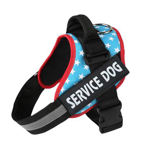 SERVICE DOG宠物用品 厂家直供中大型犬胸背带狗用品牵引绳批爆款
