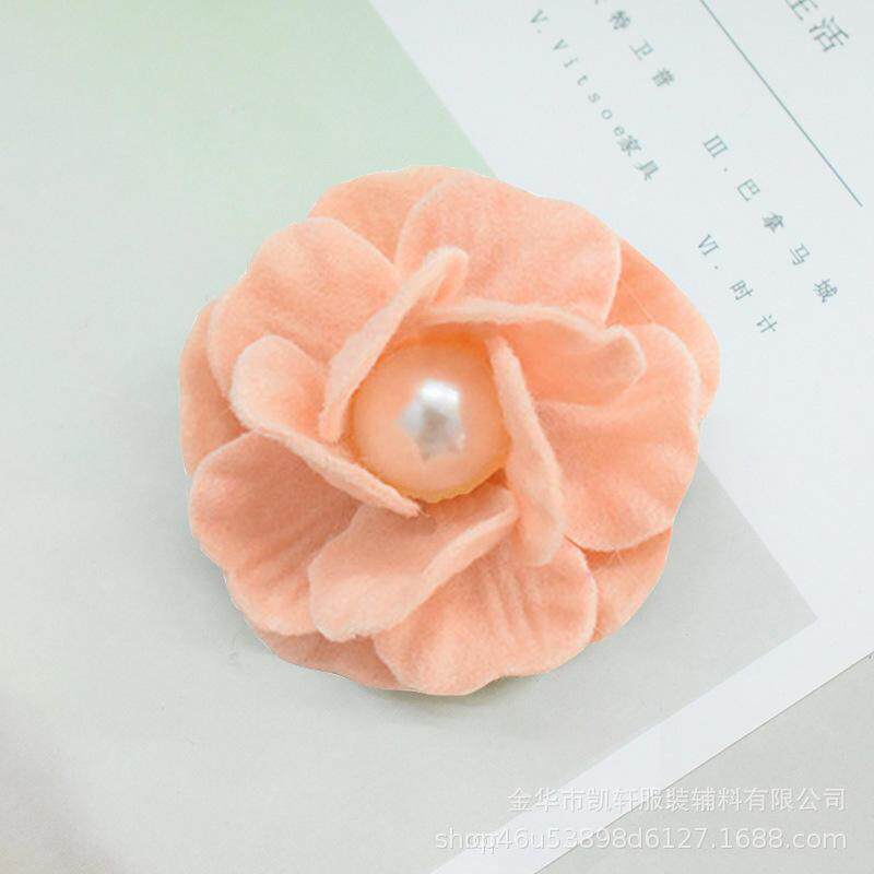 手工花朵厂家无纺布DIY韩版定型花鞋帽围巾装饰品配件仿真花爆款