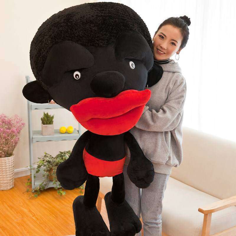 非洲娃娃小黑人公仔丑萌毛绒玩具可爱搞怪玩偶抱枕生日礼物男女生
