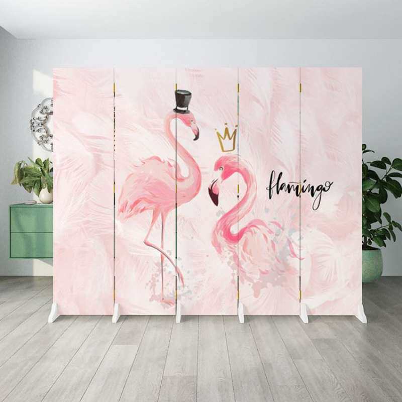 屏风卧室遮挡床边隔断帘可移动家用隔断墙床头折叠隔出小房间客厅