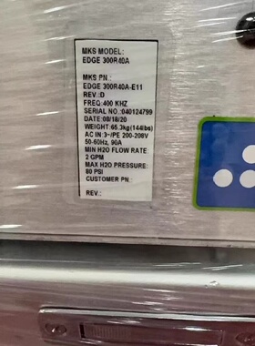 MKS射频电源EDGE系列，型号EDGE 10060A和ED议价
