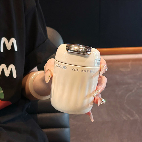 高颜值小巧便携保温杯茶水分离