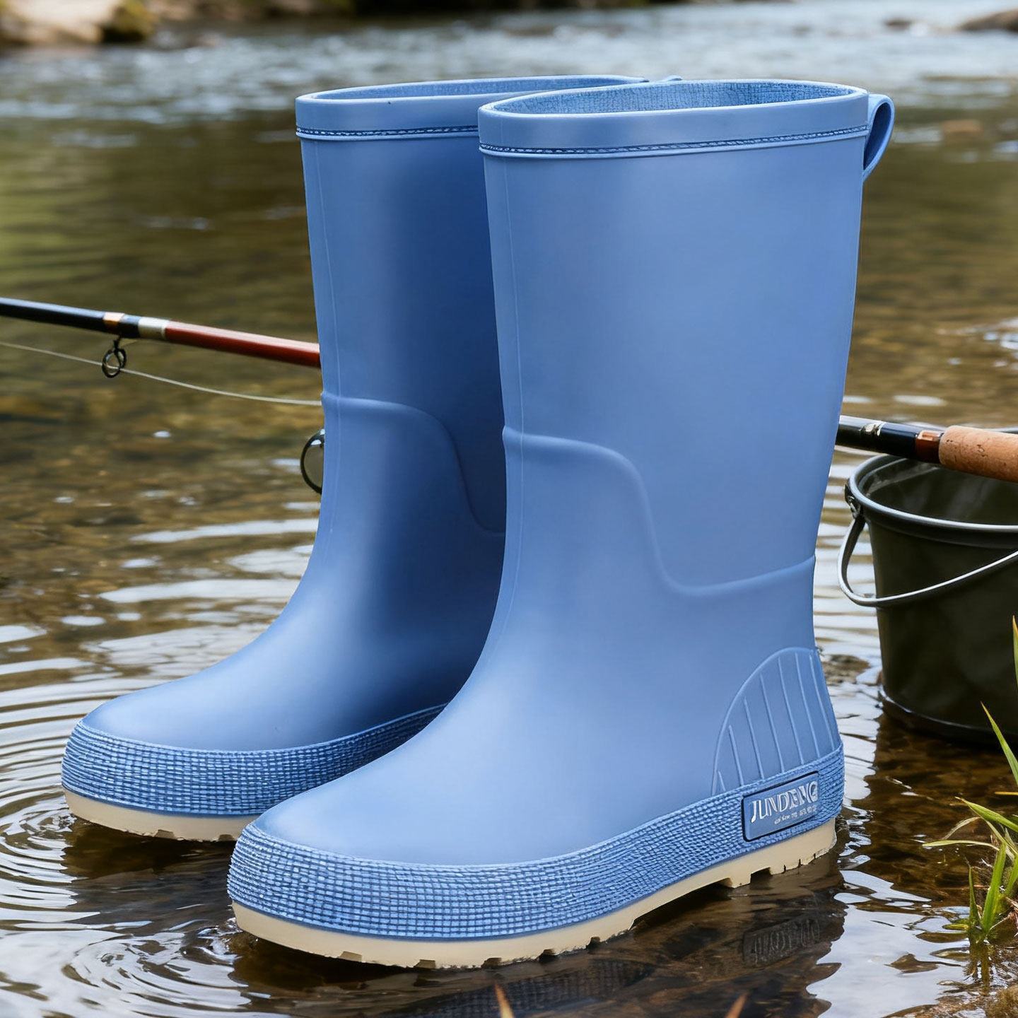 高筒劳保防水防滑耐磨男女溪流钓鱼赶海鞋时尚多色雨靴水鞋软底,居家日用,防护鞋,淘宝优惠券,粉丝福利购,淘宝优惠卷