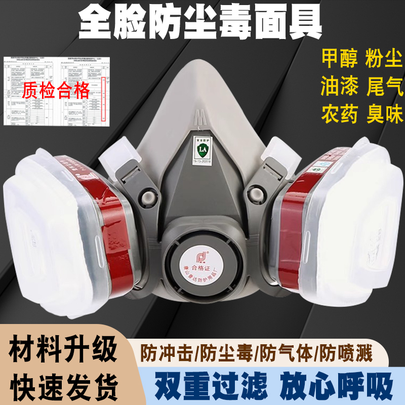 喷漆化工气体粉尘打农药防毒面具