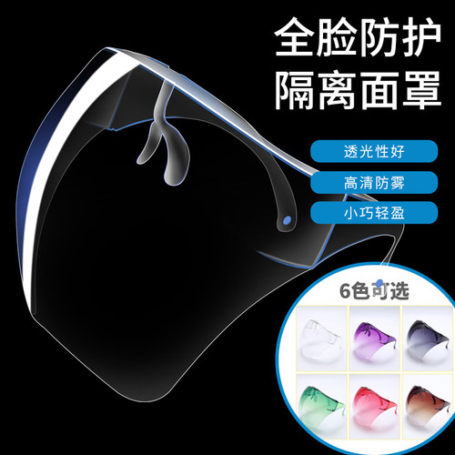 厨房炒菜防油烟透明防护面罩