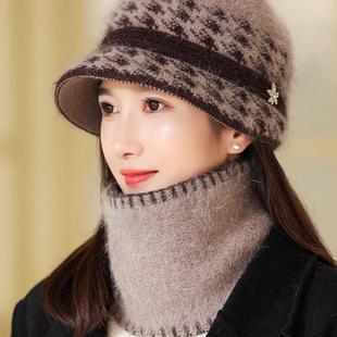 老年人妈妈帽子新款女士高端时尚洋气冬季婆婆老人奶奶户外保暖帽