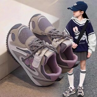 儿童运动鞋2026春季新款女童鞋子爆款轻便板鞋男童德训鞋网面跑鞋