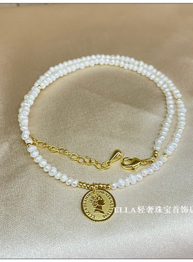 项链女天然淡水小米珍珠百搭