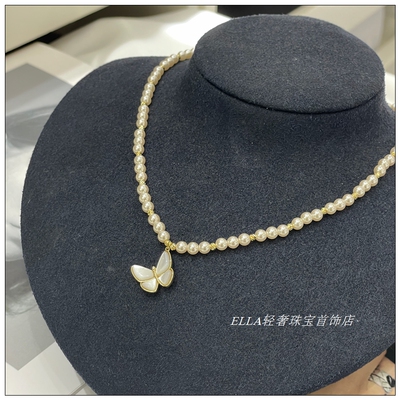 小众设计气质超仙仿珍珠锁骨链女