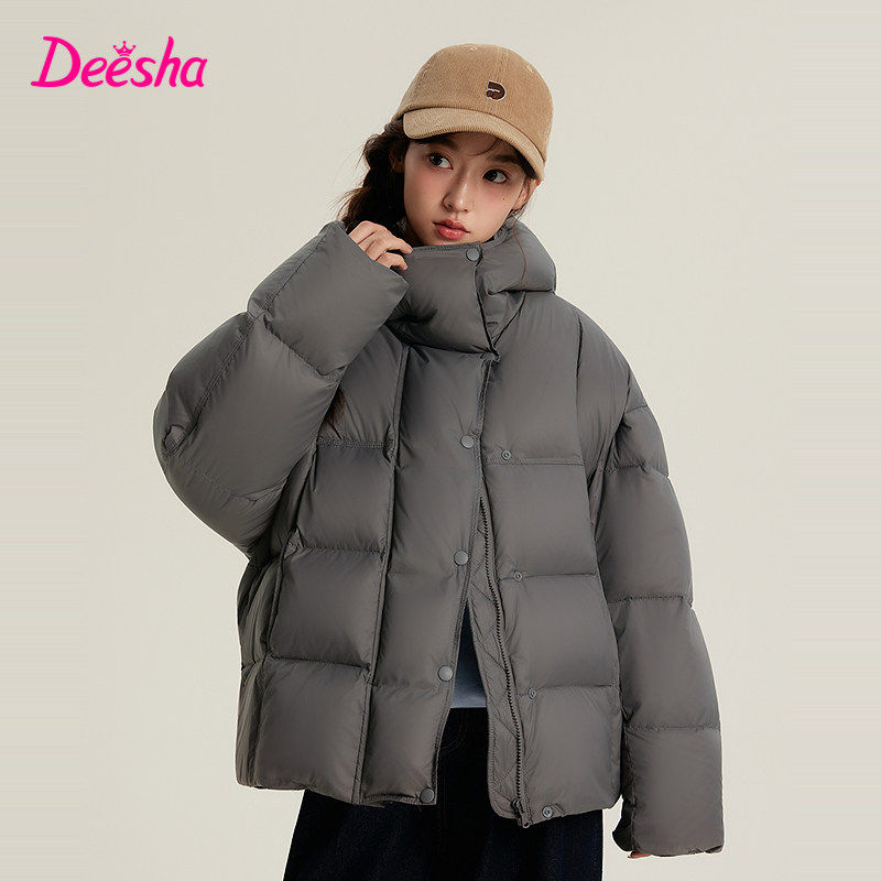 笛莎童装女童秋冬装羽绒服外套