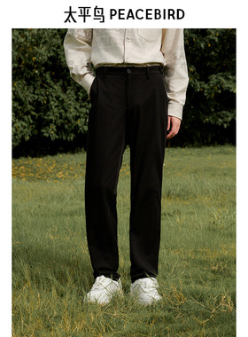 【商场同款】太平鸟男装24秋莫代尔弹力舒适修身西裤 B1GAE3X02