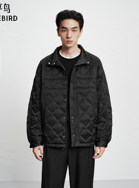 【商场同款】太平鸟男装轻薄羽绒服冬新款立领绗缝外套B2ACF4316