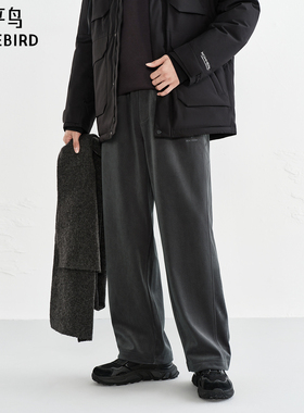 【商场同款】太平鸟男装 2025年冬季新款直筒卫裤休闲裤B2GMF4531